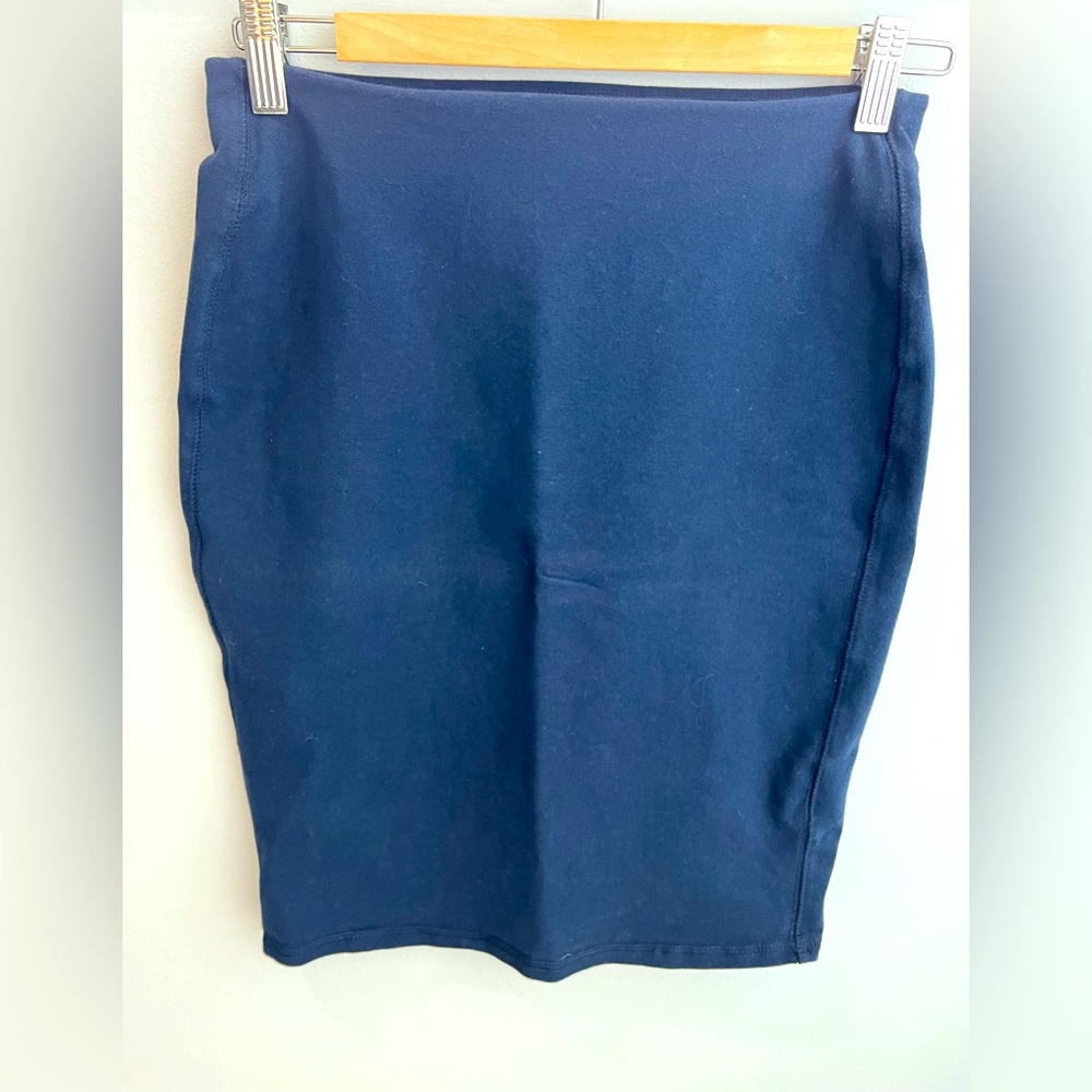 Navy Blue mini skirt with elastic waist